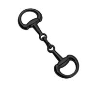 Générique Equestrian D-Ring Bit Connector, 7.1x2.1cm Zinc Alloy Double Snaffle Clasp Riding Equipment for Horse Riding, Show Jumping, Daily Practice