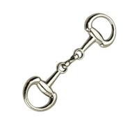 Générique Equestrian D-Ring Bit Connector, 7.1x2.1cm Zinc Alloy Double Snaffle Clasp Riding Equipment for Horse Riding, Show Jumping, Daily Practice