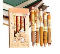 Générique Erasable Gel Pens - Retractable Set, Smooth with Quick Dry Ink, Office Supplies with Cute Design, School Tools Durable Use, Study Essentials for Daily