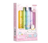 Générique Erasable Highlighter, Colorful Highlighters Markers, 5.91in Erasable Study Kit, Students Stationery Supplies, Quick Drying Writing Tool for Journaling, Planner, Notes, Projects, Studying