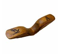 Générique Ergonomic Page Grip - Wooden Thumb Tool | Handcrafted Natural Wood with Finger Slot Design & Lightweight Page Stabilizer for Reading Writers Bookworms and Readers