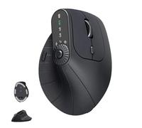 Générique Ergonomic+Triple-Connect+Wireless+Mouse,Mouse Wireless Ergonomic, Rechargeable, Screen Display, Multi-Knob,for Laptop/Pc/Mac (Black)