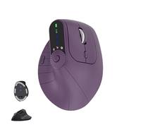 Générique Ergonomic+Triple-Connect+Wireless+Mouse,Mouse Wireless Ergonomic, Rechargeable, Screen Display, Multi-Knob,for Laptop/Pc/Mac (Purple)