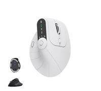 Générique Ergonomic+Triple-Connect+Wireless+Mouse,Mouse Wireless Ergonomic, Rechargeable, Screen Display, Multi-Knob,for Laptop/Pc/Mac (White)