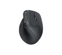 Générique Ergonomic Triple-Connect Wireless Mouse, Tri-Mode Wireless, Screen Display, Programmable Knob, Adjustable DPI 1000-2400, USB-C Recharge, Vertical Ergonomic Mouse (Black)