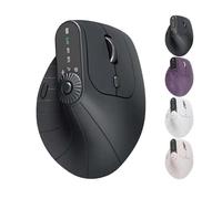 Générique Ergonomic Triple-Connect Wireless Mouse with 4 Adjustable DPI，Bluetooth 5.0 & USB-C Receiver, Screen Display，for Laptop/PC/Mac, Pain Relief for Office/Gaming/Design (Black)