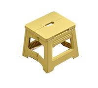 Générique Escabeau Pliant léger Multi-usages, Repose-Pieds épais à Main, Petits bancs de Cuisine en Plastique antidérapants(Yellow)