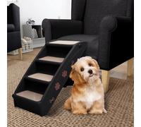 Générique Escaliers Pliables pour Chiens Noir 62x40x49,5 cm,Escaliers & rampes pour Animaux de Compagnie,3KG-170985