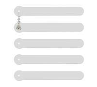 Générique Essayez Votre Stick-extension Au Perçage D'oreille, 5 Pièces/Ensemble De Bandes D'échantillon De Boucle D'oreille En Acrylique, Échantillon De Boucle Transparente Flexible, Demande D'écran