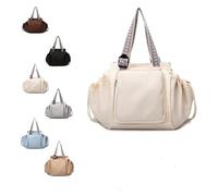 Générique Essential Tote, 2026 New Multifunctional Large-Capacity Handbag, 15 Smart Pockets,Suitable for Various Occasions (Off-White)