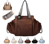 Générique Essential Tote Bag, Everyday Multifunctional Travel Organizer, Boasts Great Storage Capacity (Coffee)