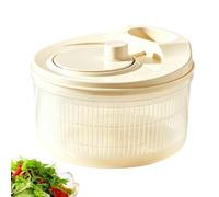 Générique Essoreuse à légumes Bol Lave-Salade Manuel 3,6 L avec Bec Verseur | Essoreuse-Égouttoir à Fruits pour baies, épinards, cuisine maison, restaurant, appartement, préparation de