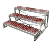 Générique Estrades chorales - Marches d'escalier en contreplaqué et Acier galvanisé, Podium de Remise de Prix Durable pour Spectacles, Discours et événements, Plateforme Stable