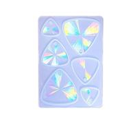 Générique Et holographique Silicone Moule résine époxy Moulage Moule Porte-clés Triangle Pendentif Boucles d ' Oreilles Moule Bricolage Artisanat Fabrication de Bijoux