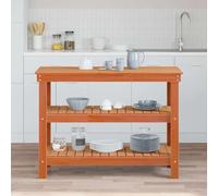 Générique Établi Marron Cire 110.5 x 50 x 80 cm Bois Massif en pin,Quincaillerie,Accessoires de quincaillerie,Organisation & Rangement d'outils,Établis-865377