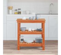 Générique Établi Marron Cire 78.5 x 50 x 80 cm Bois Massif en pin,Quincaillerie,Accessoires de quincaillerie,Organisation & Rangement d'outils,Établis-865374