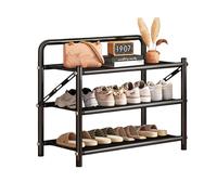 Générique Étagère À Chaussures Pliable en Métal pour Entrée, Étagère en Maille, Organiseur Range Chaussures Portable d Grande Capacité for Porte D'entrée, Cuisine, Salon(L 50cm x W 25cm x H 47cm)