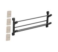 Générique Étagère à Chaussures Support Mural Pliable Organisateur de Rangement Porte-souliers Suspendu Installation Adhésive Sans Outils Adapté pour Pantoufles, 65cm