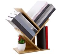 Générique Étagère à Livres en Panneau de Densité à 3 Niveaux d'arbre, Meuble de Bureau Ouvert et Gain de Place Dispositif Anti-basculement, pour Bureau et Maison