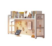 Générique Étagère À Poser sur Bureau Petite, Étagère De Bureau Multifonctionnel pour Ordinateur, Bibliothèque Etagere De Rangement avec Pieds Antidérapants(1 Tier-55cm/21.7")