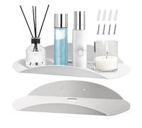 Générique Étagère Acrylique | 2 Pièces Porte-Murale | Support D'Affichage Polyvalent - pour Chambre d'enfant Cuisine Salle de Bain Salon Fenêtre Photos Œuvres d'art Trophées Salles de Bain