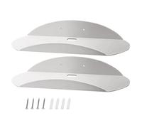 Générique Étagère Acrylique | 2 Pièces Support Mural Courbé | Présentoir d'art Intérieur,pour Photos Œuvres d'art Trophées Chambre d'enfant Cuisine Salle De Bain Salon Maquillage