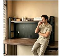 Générique Etagere Bureau a Poser sur Bureau, Organiseur de Bureau avec Panneau Perforé, Etagères Extensibles à Deux Niveaux pour Chambre à Coucher,2 Tier,21.6in