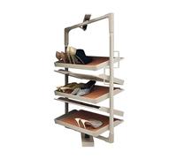 Générique Étagère d'angle Extensible pour Meuble de Cuisine, étagère de Rangement pivotante, étagère coulissante d'angle, étagère à Chaussures rotative, Meuble Coulissant à Plusieurs Niveaux, étagère