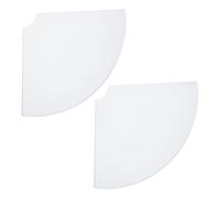 Générique Étagère d'angle Murale en Acrylique, Lot de 2 Sets de Sets, Design Déflecteur, Facile à Installer, Charge Solide, pour Maisons et Salles de Bain
