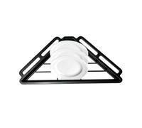Générique Étagère d'angle pour Évier Égouttoir À Vaisselle Multifonctionnel | Grille D'D'Angle Pour Évier Pour éponge savon brosse serviette cuisine maison Noir