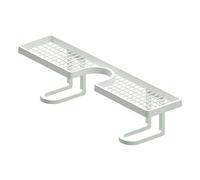 Générique Étagère de au-Dessus de l'évier - Support de pour Robinet de 50 cm, Support de vidange Rapide sans perceuse, organisateurs de comptoir en ABS | Tasse de Brosse à Dents, d