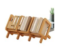 Générique Étagère De Bureau | Bibliothèque De Table - Rangement en Bois Escamotable Décoratif pour Bureau Chambre Coin Enfant Maison
