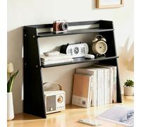 Générique Étagère de Bureau en Bois, Étagère Trapézoïdale à 3 Niveaux, Présentoir Ouvert for Bureau, Chambre ou Cuisine