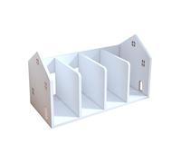 Générique Étagère De Bureau, Organiseur De Bureau Autonome, Petite Étagère De Présentation, Bibliothèque De Rangement pour CD/Magazines/classeurs(White)