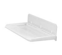 Générique Étagère de Chevet Pliable sans Perçage Rangement Mural Extensible Blanc Organisateur de Lit Compact pour Chambre Tablette Pratique et Gain de Place