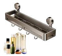 Générique Étagère de - de à l'épreuve de la Rouille, étagères de Salle de Bain à la Rouille | Shelf Organizer Pack Pas de Forage de Noire, étagères