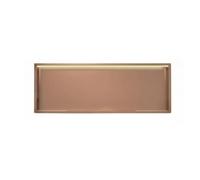 Générique Étagère de Douche encastrée avec éclairage Mural LED, Support de Rangement en Acier Inoxydable, Design encastré pour l'organisation de la Salle de Bain (Or Rose