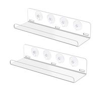 Générique Étagère De Fenêtre pour,2 Pièces Support de Pot de à Ventouses Transparentes | Support de à Fixation Murale - pour Maison Appartement Amateurs De Nature Jardiniers Balcon Cuisine