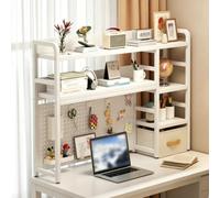Générique ÉTagèRe De Rangement De Bureau à Plusieurs Niveaux, Clapier De Bureau Blanc, Support De Livres De Bureau for Le Bureau à Domicile des éTudiants