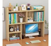 Générique Étagère De Rangement Multicouche, Bibliothèque De Bureau pour D'ordinateur, 9 Compartiments Ouverts, Étude Présentoir Multifonctionnel(Yellow,100cm/39.4")