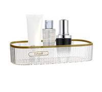 Générique Étagère de Salle de Bain d'angle Triangle | Étagère de Rangement d'angle | rectangulaire sans poinçon Auto-adhésif avec Base Creuse pour cosmétique