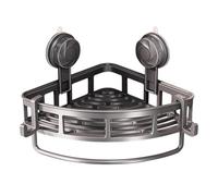 Générique Étagère Douche Angle - 11.02 Pouces, Organisateur Salle Bain Ventouse, Aluminium | Support Rangement sans Perçage, Serviteur Mural Drainant pour Shampoing, Douchette Et Savon