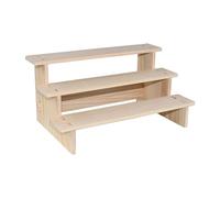 Générique Étagère En Bois pour Bijoux, Présentoir pour Objets de Collection, Vitrine pour Bijoux et Décoration de Cupcakes, 3 couches 30cm