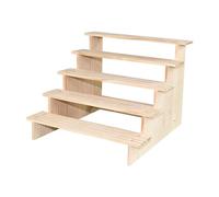 Générique Étagère En Bois pour Bijoux, Présentoir pour Objets de Collection, Vitrine pour Bijoux et Décoration de Cupcakes, 5 couches 30cm