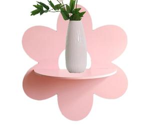 Générique Étagère Flottante Fleur,Étagère Flottante Fleur - Petite étagère Mignonne en Bois | à Fleurs de Marguerite en Bois, pour Salle de Bain, Salon, Chambre à Coucher, décor Mural Boho