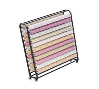 Générique Étagère Mobile en Acier, Support de Rangement avec tiges de Suspension réglables, présentoir en Rouleaux de Tissu, for Utilisation de Produits en Bobine de nappes(12 Layers)