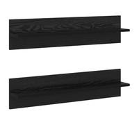 Générique Étagère Murale 2 Pièces Bois d'Ingénierie 80 x 11,5 x 18 cm | Design Moderne, Fixation Murale, Pour Salon ou Chambre, Installation Facile