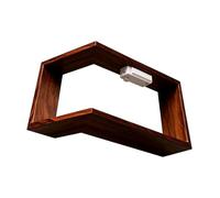 Générique Étagère Murale d'angle Organisateur en L avec Éclairage LED