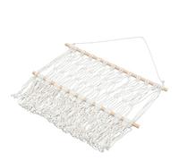 Générique Étagère Murale Design Simple et Élégant de Rangement en Coton Beige Pendentifs à Pompon pour Chambre Garçon et Filles pour Bureau ou Chambre D'étude