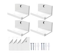 Générique Étagère Murale en Acrylique Transparent, Multi-pièces avec Fonction sécurisée, de Stockage de disques Durable, avec Style Minimal, Accessoire de bibliothèque pour Chambre d'enf